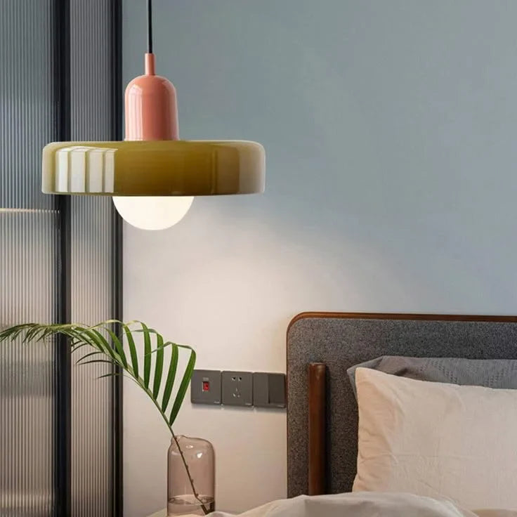 Finan Morandi Glas-Disk-Orb Pendelleuchte