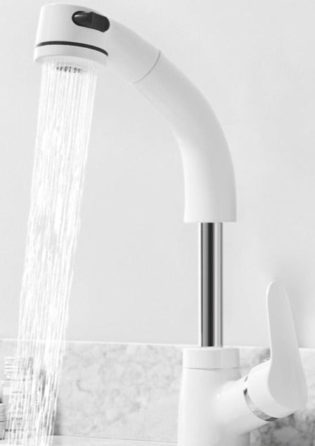 FlexiStream | Verstellbares Badezimmerarmatur mit Auszug und Eleganter Oberfläche