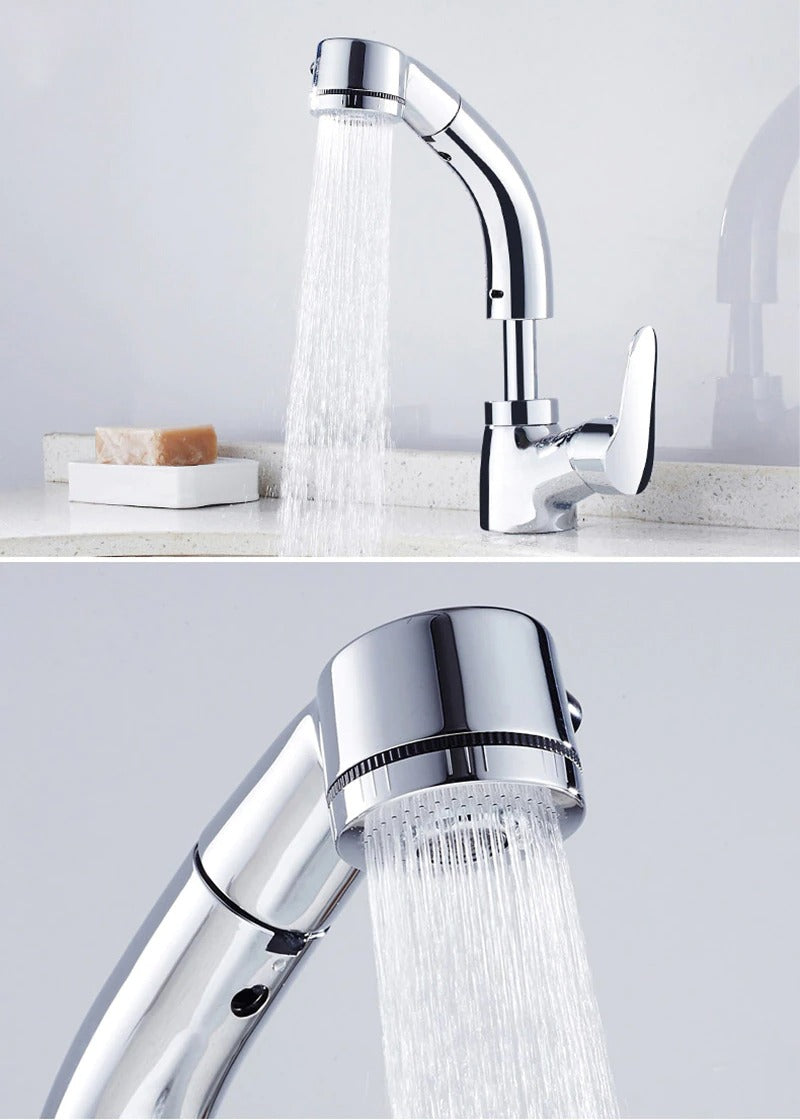 FlexiStream Verstellbarer Badezimmerarmatur Ausziehbar Elegante Ausführung