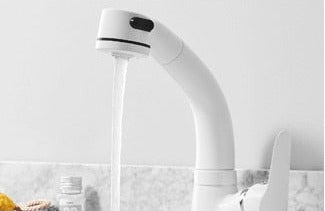 FlexiStream | Verstellbares Badezimmerarmatur mit Auszug und Eleganter Oberfläche