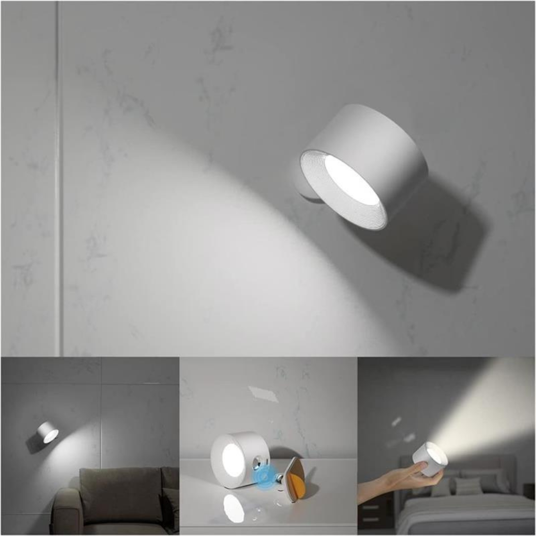 Flexilight Drahtlose Wandleuchte Touch 360 Rotation