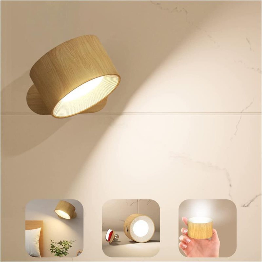 Flexilight | Drahtlose Wandleuchte mit Touch und 360° Rotation