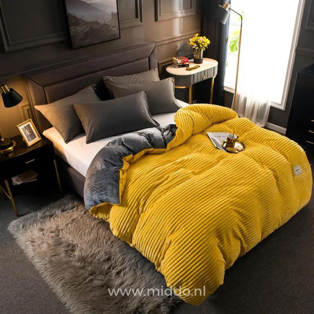 Wärmewelle Samtfleece Bettbezug | Extra warm für gemütliche Nächte an kalten Tagen!