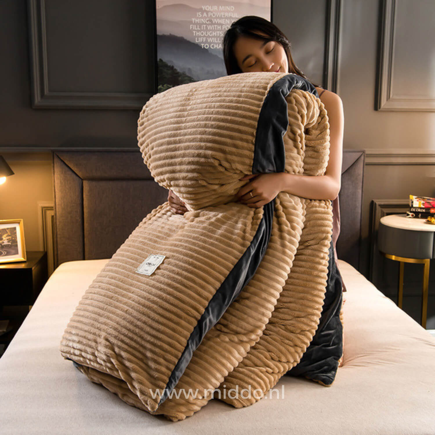 Wärmewelle Samtfleece Bettbezug | Extra warm für gemütliche Nächte an kalten Tagen!
