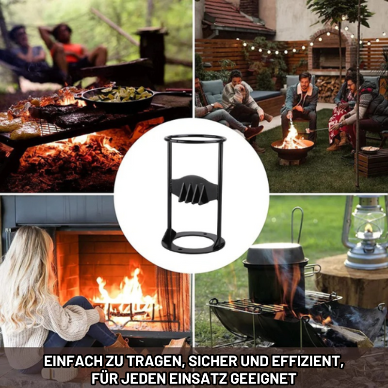ElysianCraft Luxe Holzspalter | Tragbarer Gusseisen-Holzspalter für müheloses und effizientes Holzarbeiten