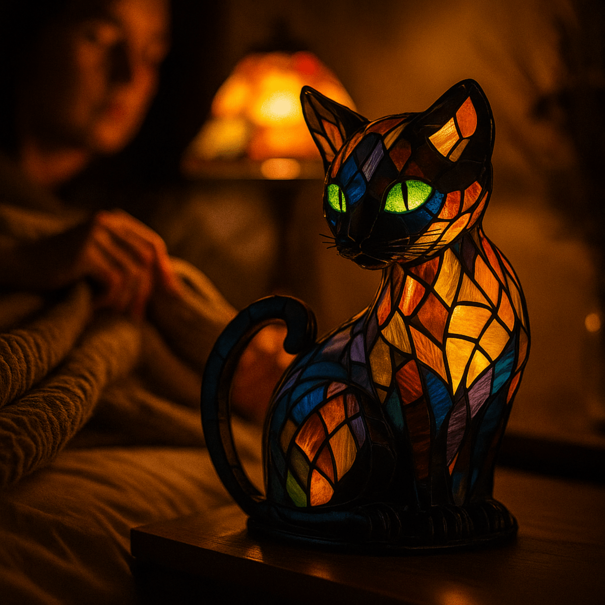 Felina - Verspielt LED Katzen Nachtlampe mit Sanfter Sfeerverlichting