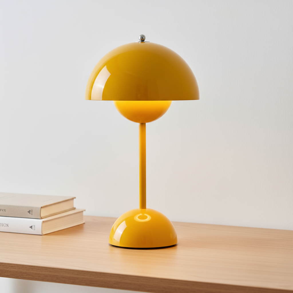 Frendorf NordicNest Skandinavische Tischlampe Dimmbar Moderne Nachtlampe