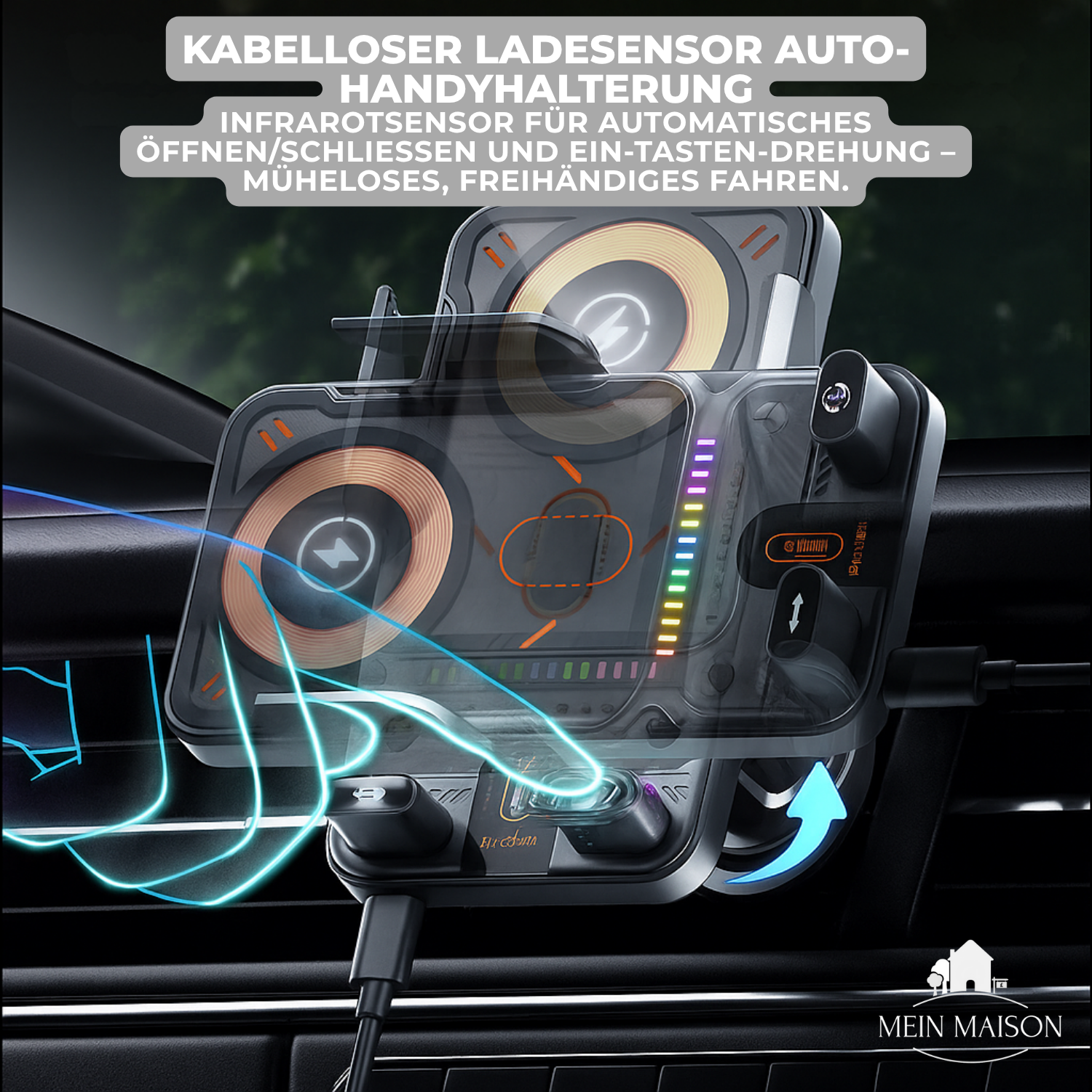 PowerDrive Pro Sicheres Laden und Navigieren während der Fahrt