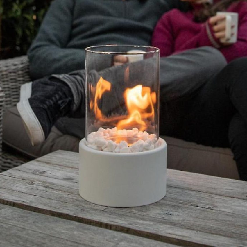 GlowEdge | Rauchfreier Bioethanol-Kamin aus Glas für Tisch & Innenbereich