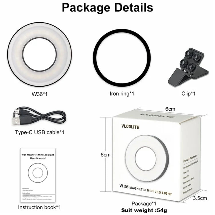 Éclat | Magnetische Telefonlampe – elegantes Design – verstellbare Beleuchtung – kabelloses Laden