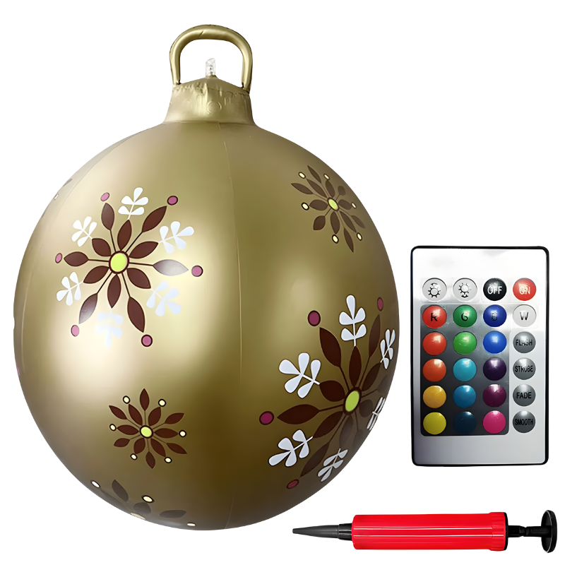 PVC Weihnachtsdekoration für Außen mit Bunter LED-Beleuchtung