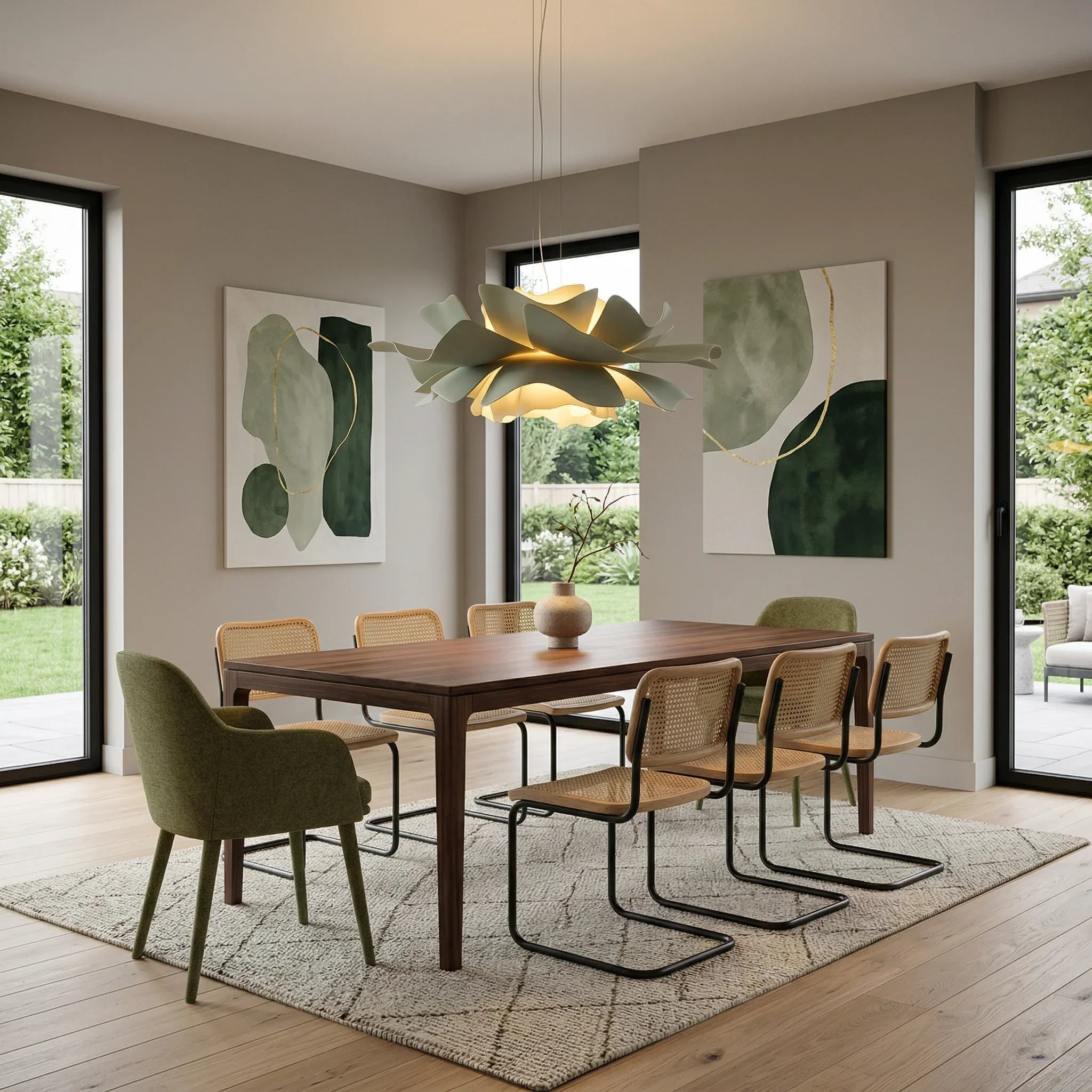 Gupton Nordic Lotusblumen Pendelleuchte