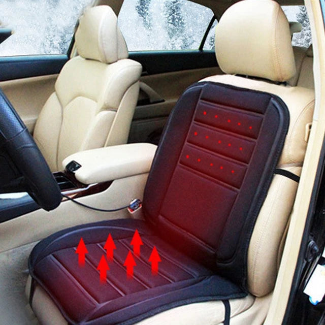 HeatRide Beheiztes Autositzkissen – 12V Memory Foam Sitz- und Rückenwärmer
