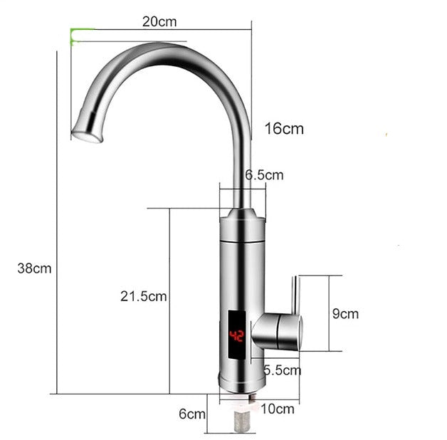 Elektrische Küchenarmaturen mit Warmwasserfunktion