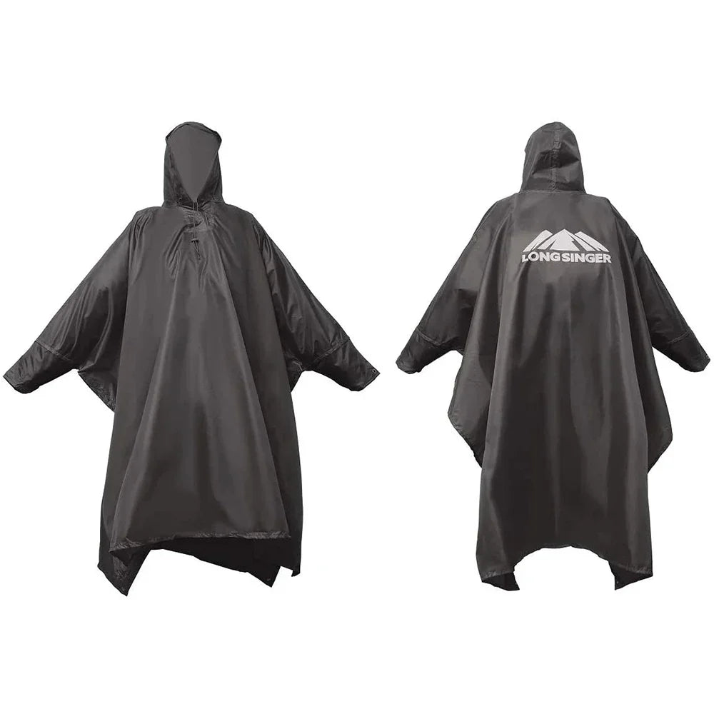 3-in-1 Tragbarer Wasserdichter Regenmantel - Verstellbar, Leicht und Wiederverwendbar für Männer und Frauen, Ideal für Wandern, Jagen und Klettern