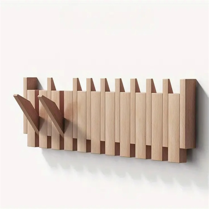 Handgefertigter Klavier-Kleiderständer | Luxuriöses Wandgarderobe Design