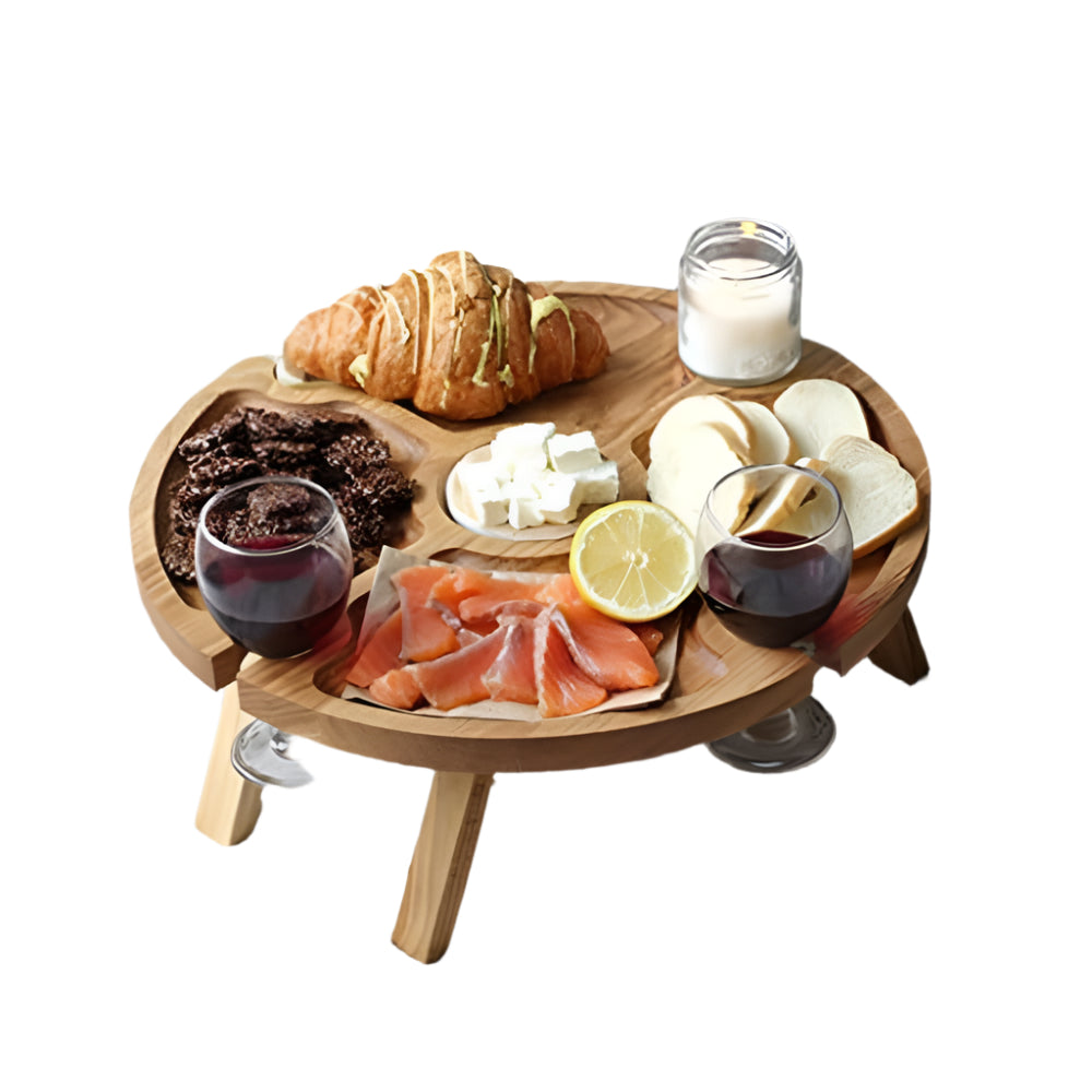 GourmetElegance Snackbrett-Organizer | Stilvoller Organizer für Wurstwaren und Käse