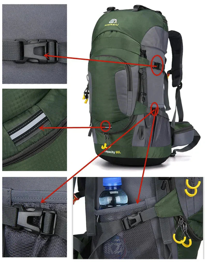 60L Rucksack - Wasserdicht