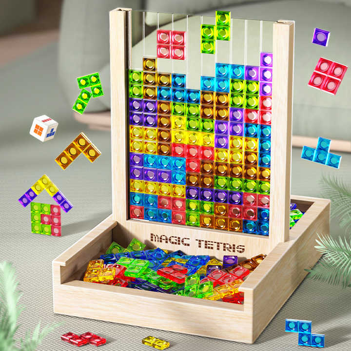 Holz Tetris Spiel Magisches Spielzeug