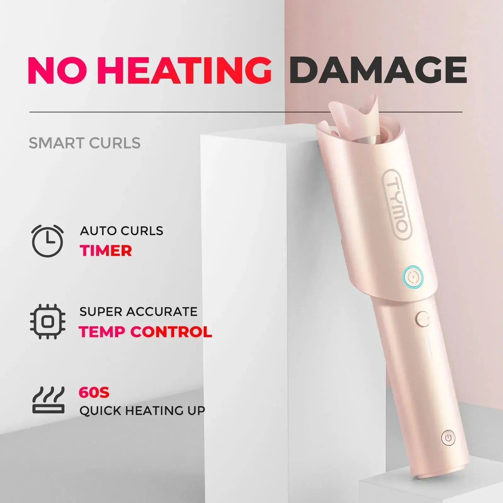 Céleste | Lockenstab – kabellos – einstellbare Temperatur – elegantes Design