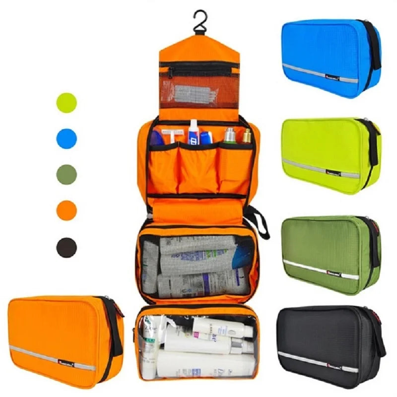 Travelior MaxPack Große Wasserdichte Kulturtasche für Männer und Frauen mit Großer Aufbewahrungskapazität