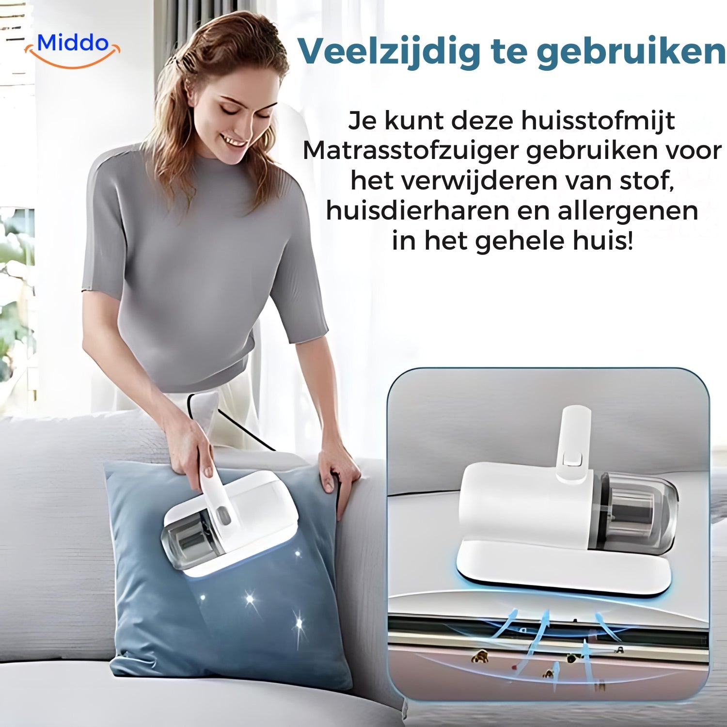 AllergiClean Matratzenstaubsauger | Effektive Tiefenreinigung gegen Hausstaubmilben und Allergene
