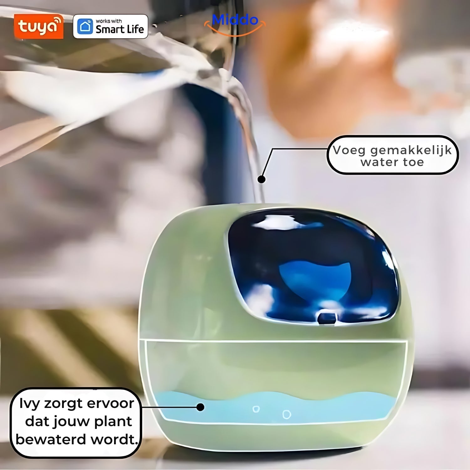 IvyCare Automatischer Blumentopf | Intelligente Pflanzenpflege für glückliche Pflanzen