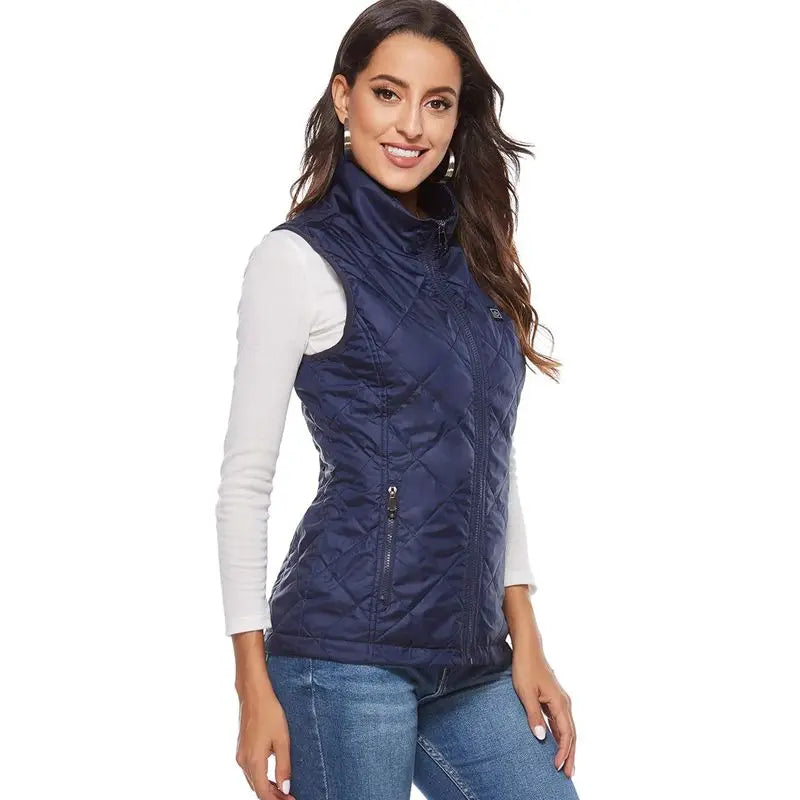 ThermaBelle Damen Heizweste | USB-Beheizte Weste mit Infrarot-Technologie | Wärmeregulierend & Leicht | Ideal für Herbst & Winter