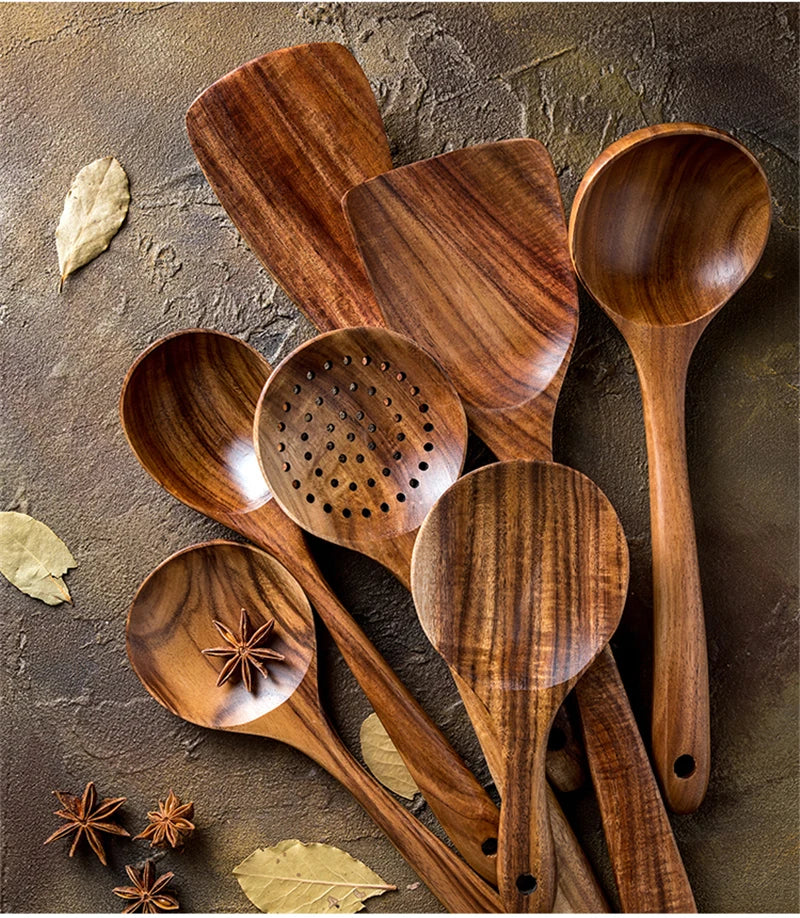 CulinaryTeak | Elegantes 7-teiliges Küchenset