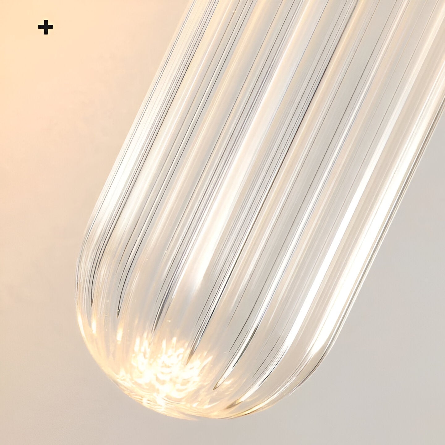 Nordic Water-Ripple Glas Messing Wandlampe LED 1-Licht