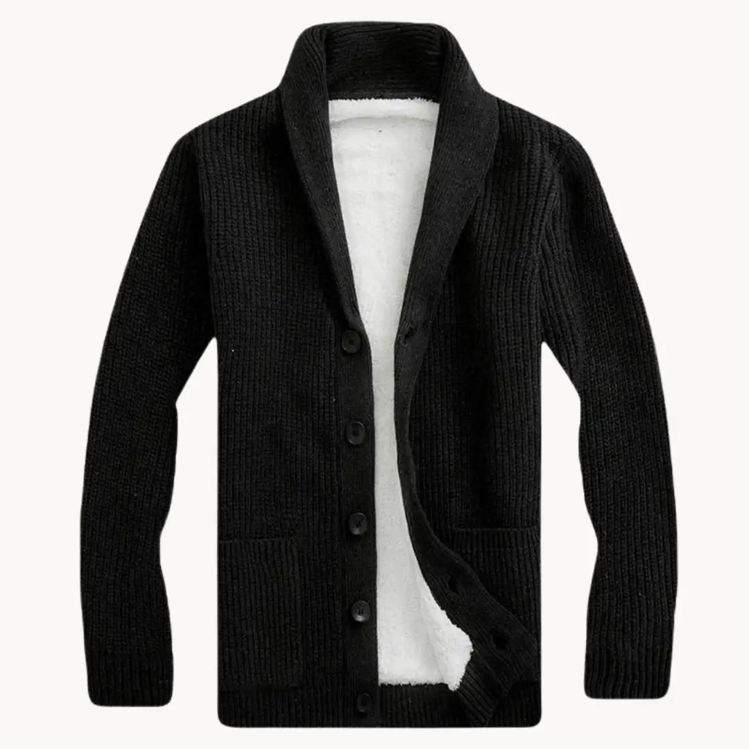 Herren Strickjacke mit Schalkragen