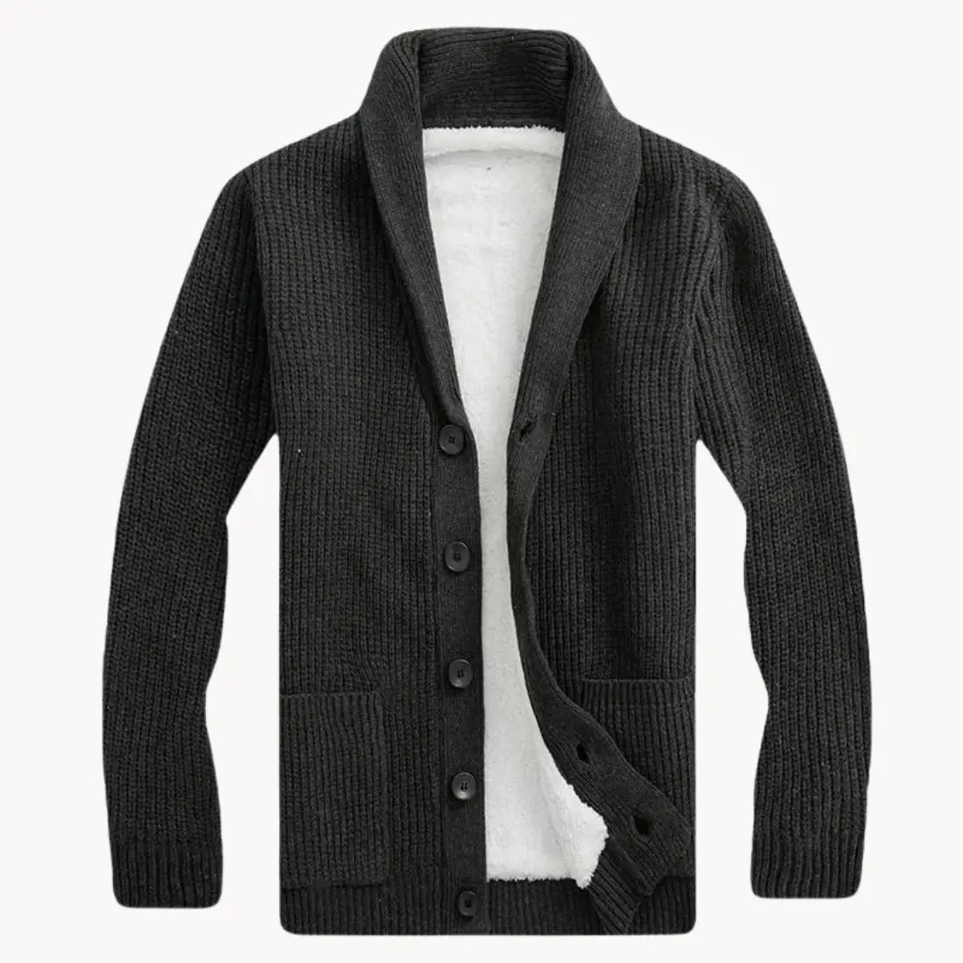 Herren Strickjacke mit Schalkragen