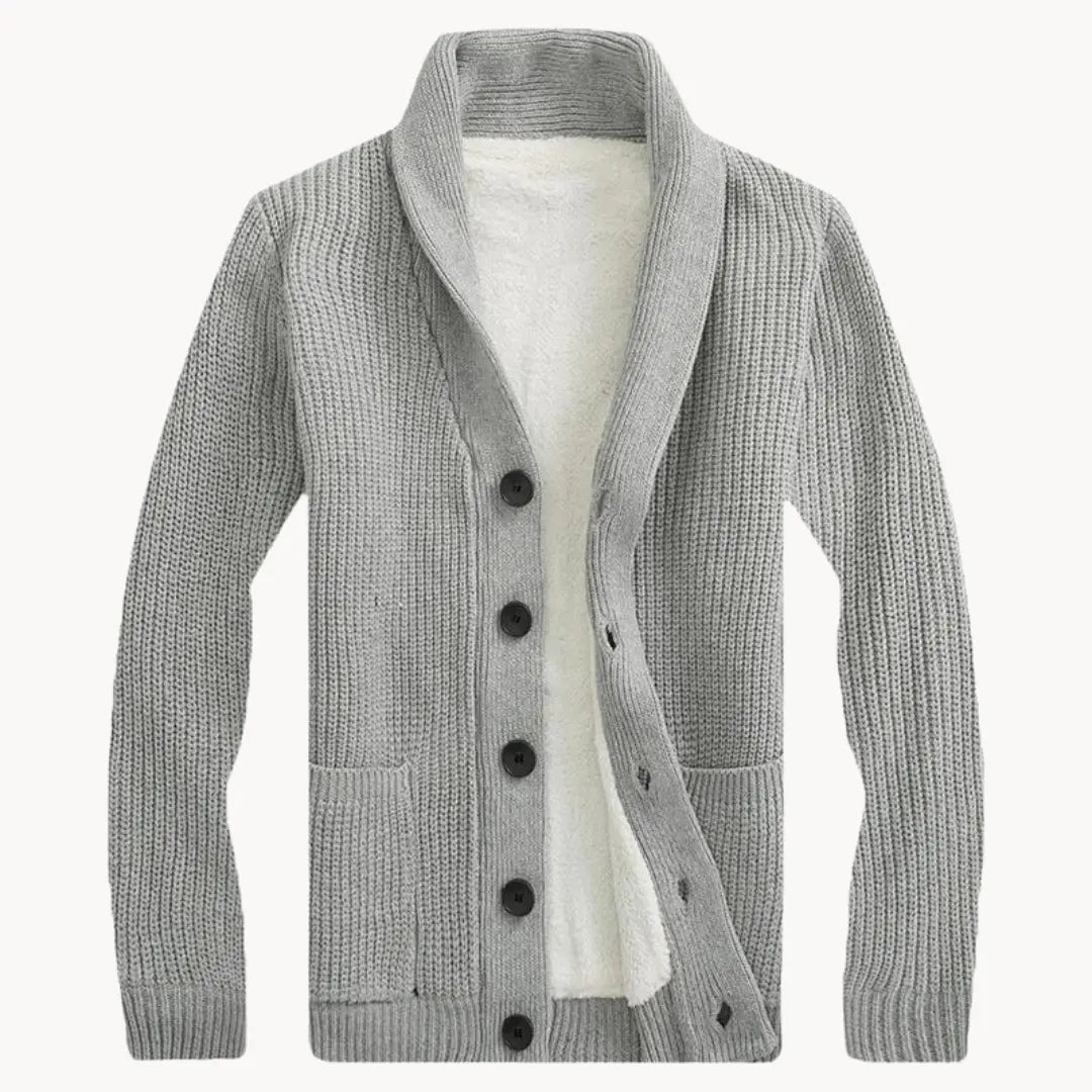 Herren Strickjacke mit Schalkragen