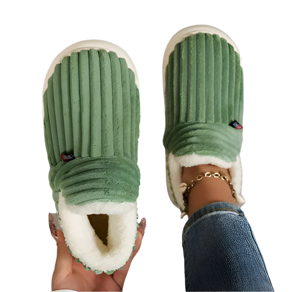 Unisex Hausschuhe Weicher Plüsch Rutschfest Ergonomisches Design
