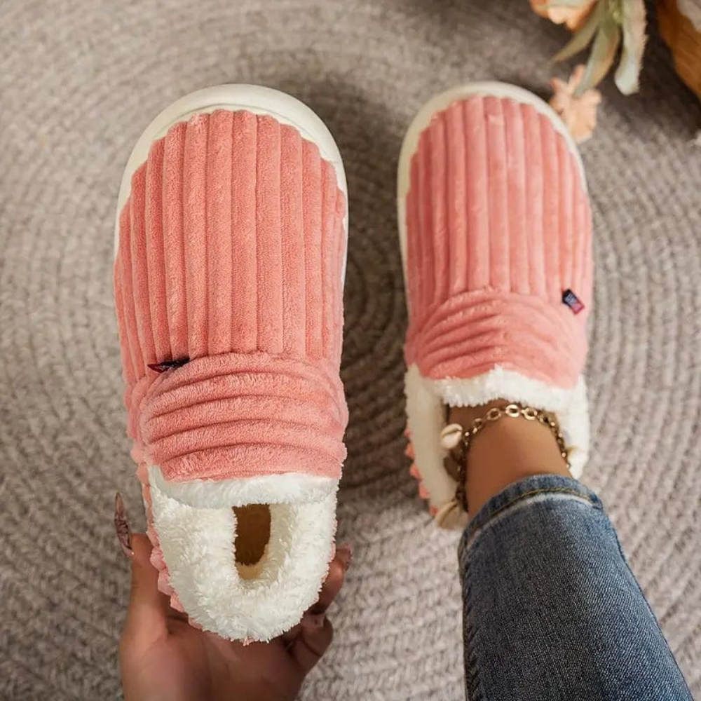 Unisex Hausschuhe Weicher Plüsch Rutschfest Ergonomisches Design
