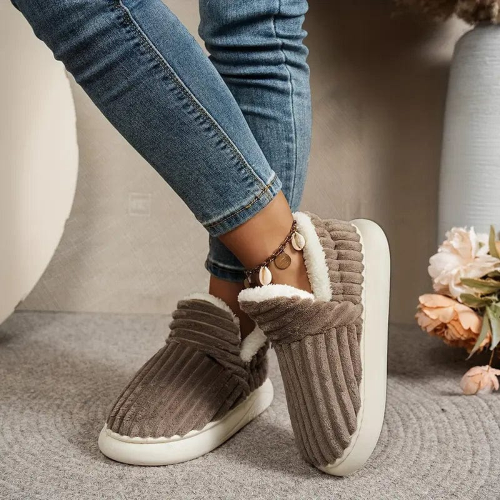 Unisex Hausschuhe Weicher Plüsch Rutschfest Ergonomisches Design