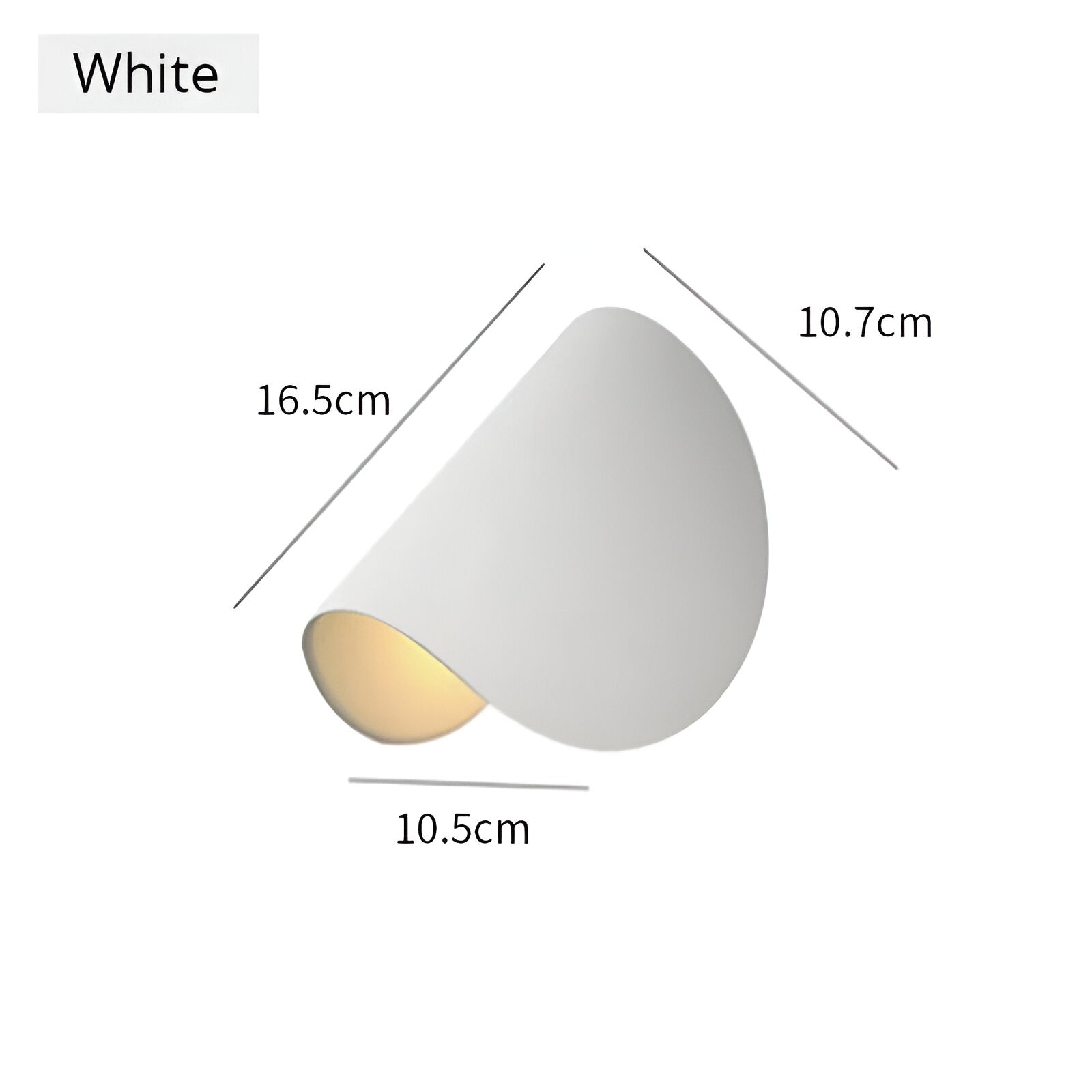 Drehbare Metall-Wandlampe mit Gebogenem Design, Ideal für Jeden Raum
