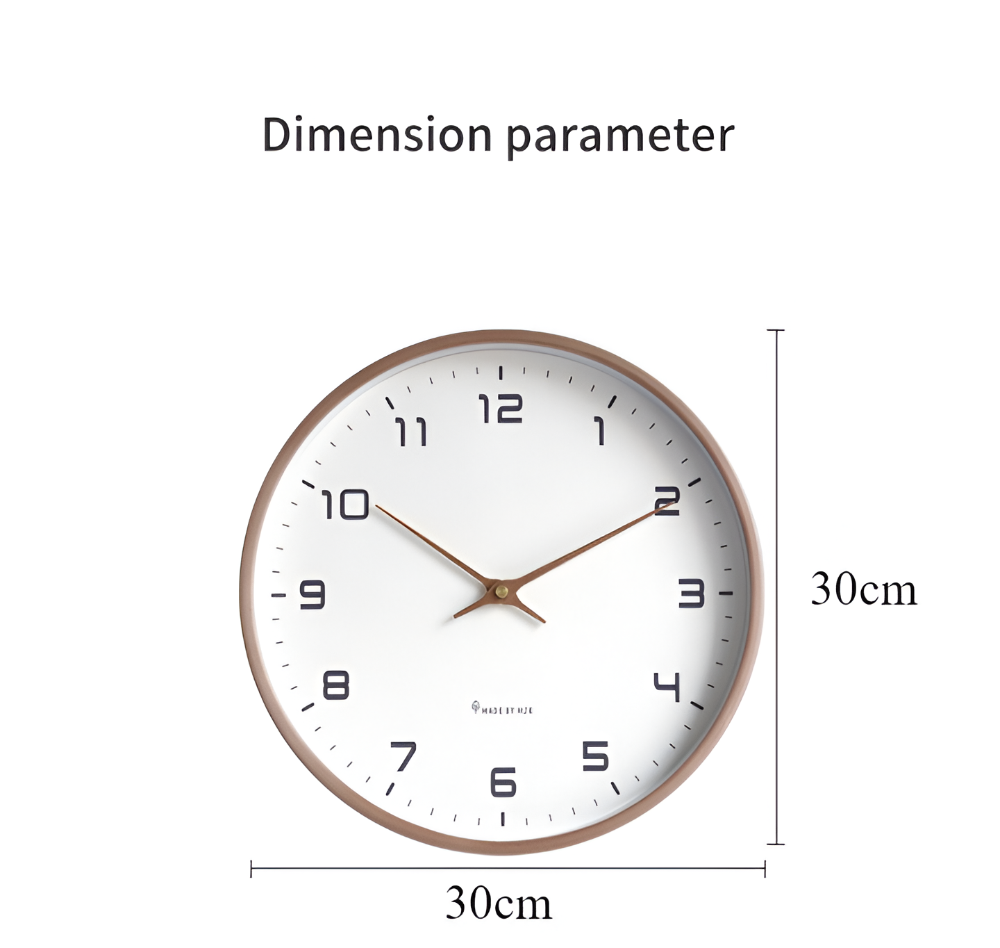 Skandinavische Holz-Wanduhr Minimalistisches Design für Wohnzimmer, Büro und Küche