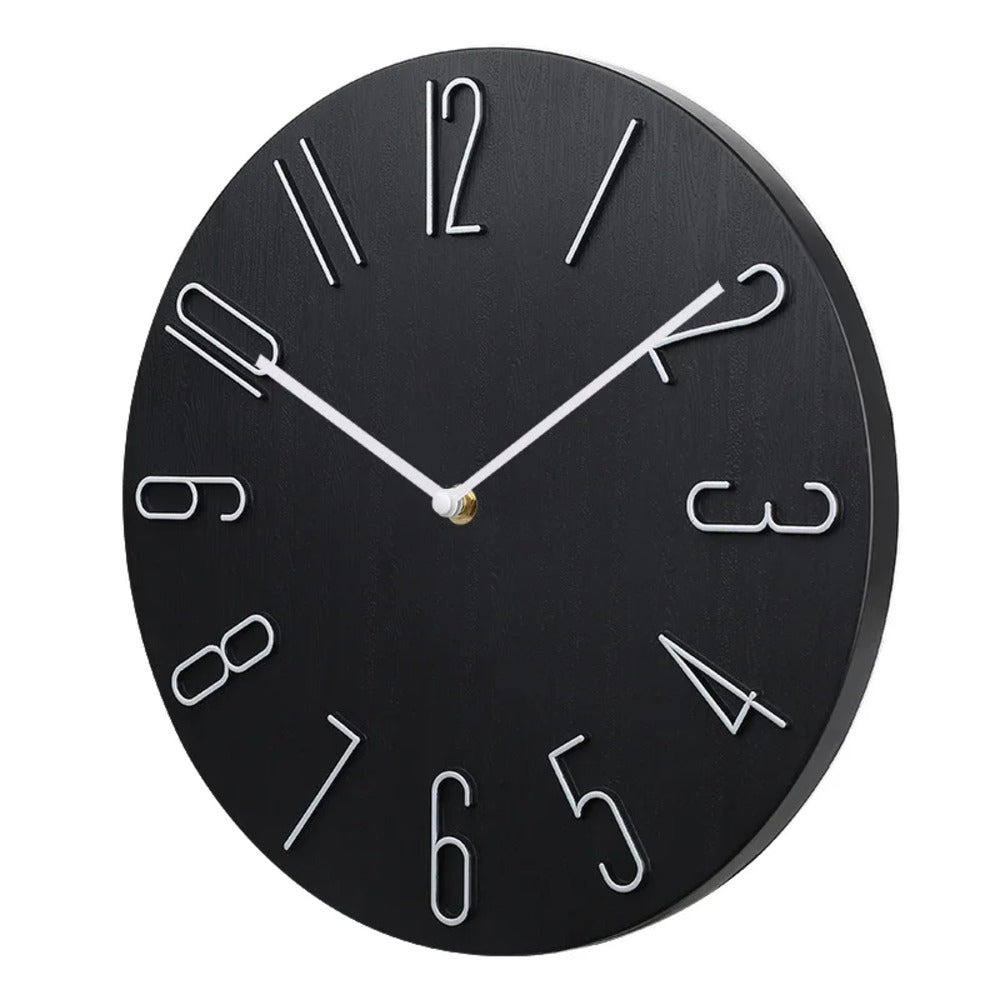 Silencio Moderne Stille Wanduhr – Minimalistisches Design mit Quarz-Uhrwerk