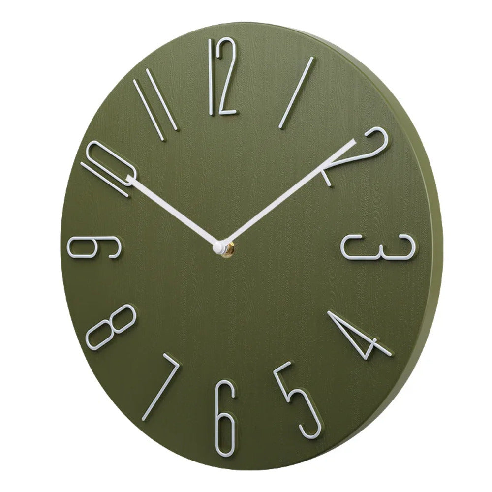 Silencio Moderne Stille Wanduhr – Minimalistisches Design mit Quarz-Uhrwerk