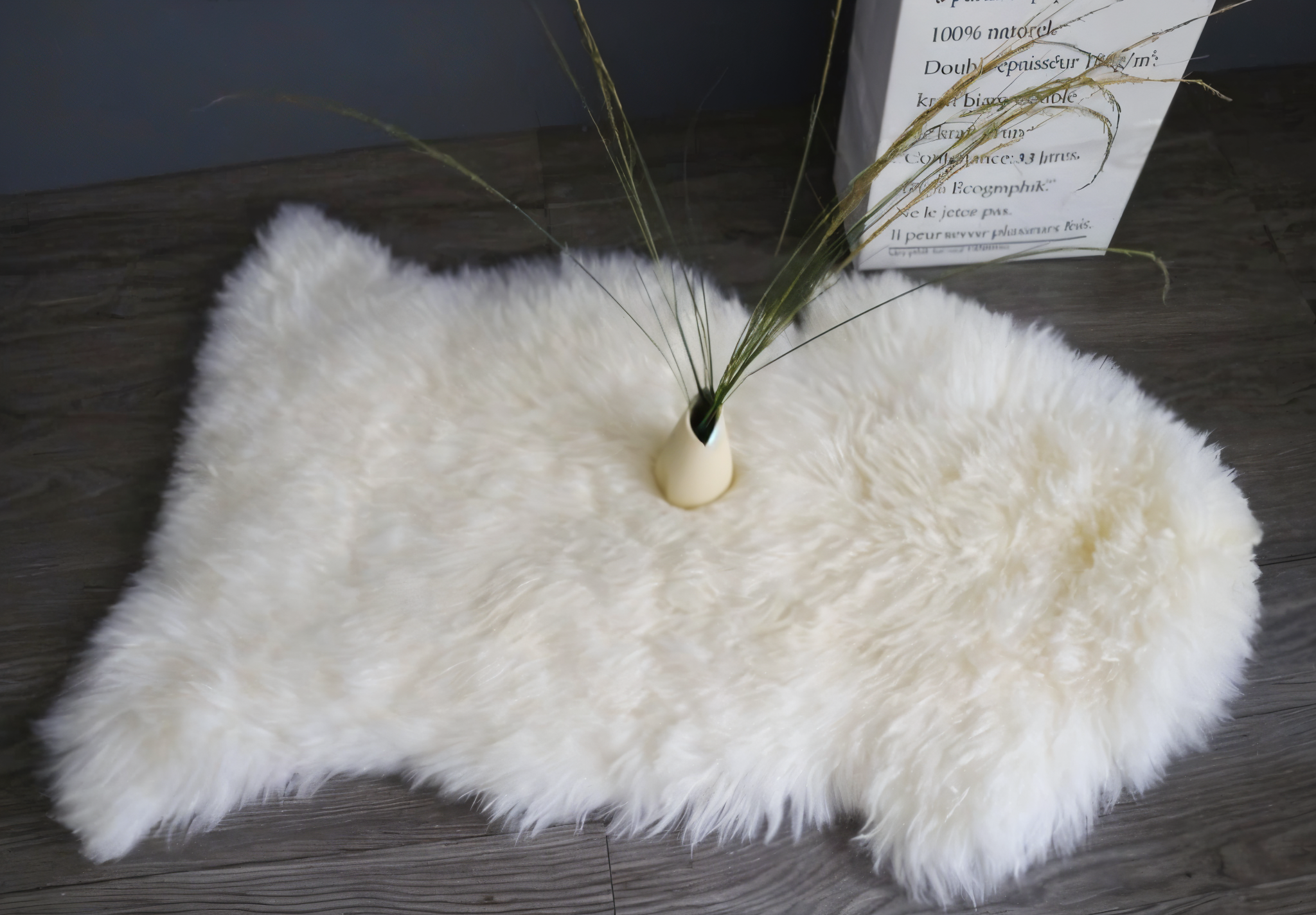 ShearLuxe Kunstfell Teppich – Weiches Imitat Schafsfell für Wohnkultur