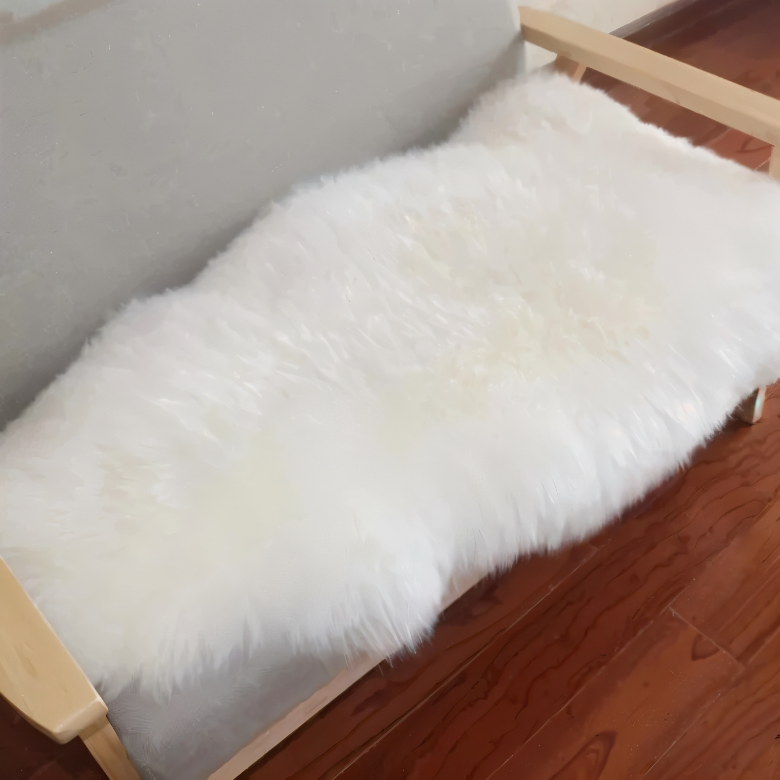ShearLuxe Kunstfell Teppich – Weiches Imitat Schafsfell für Wohnkultur