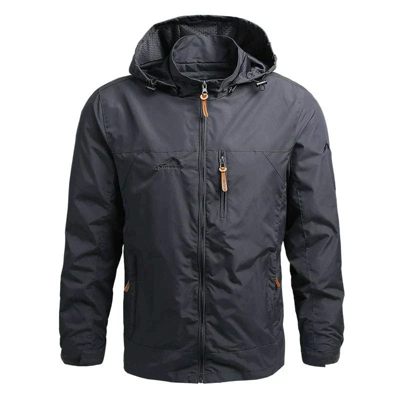 Wasserdichte Herrenjacke mit Kapuze – Winddichte Outdoor-Jacke für den Herbst