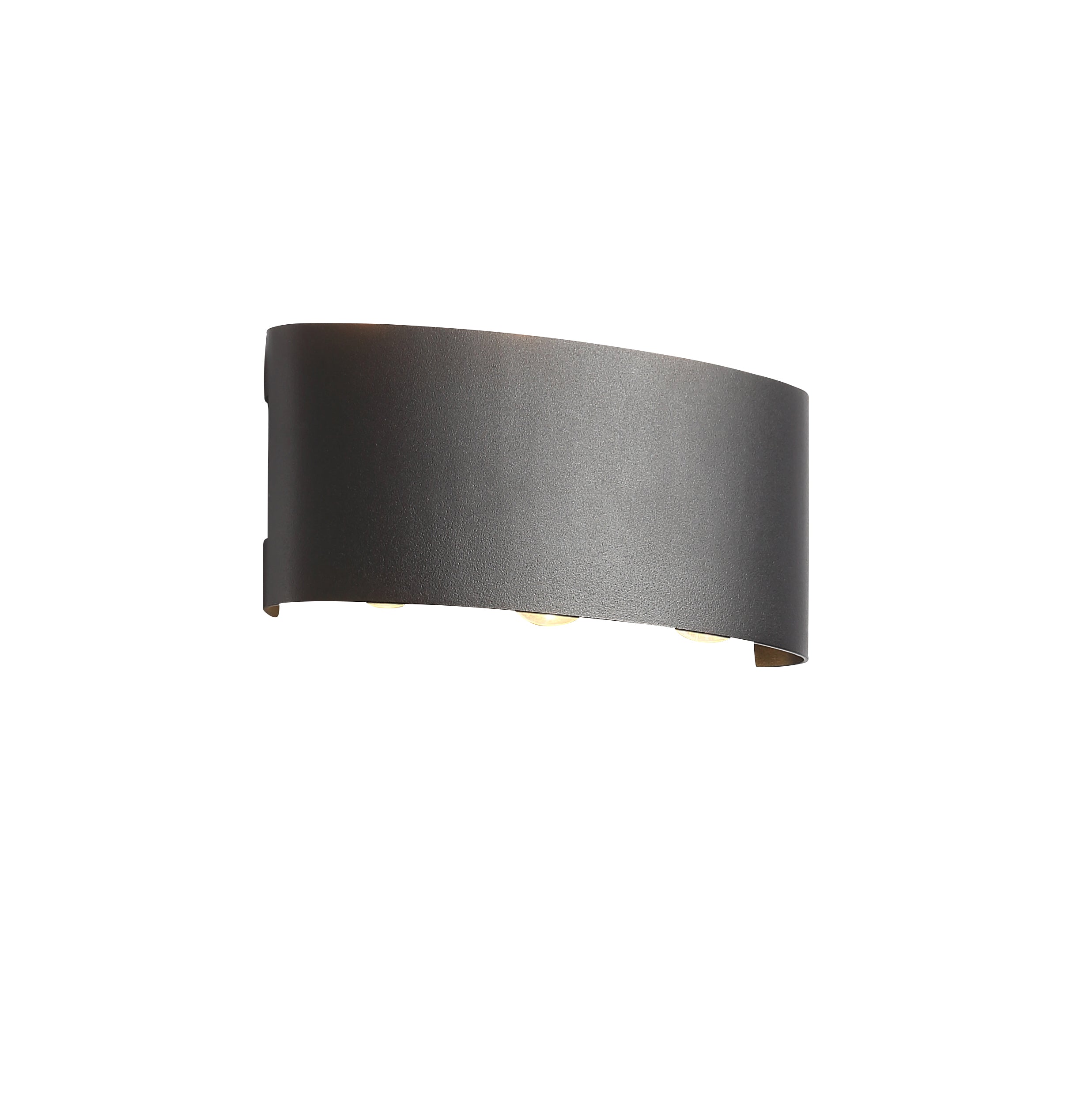 Ortelo 6W 17cm Wandleuchte Schwarz