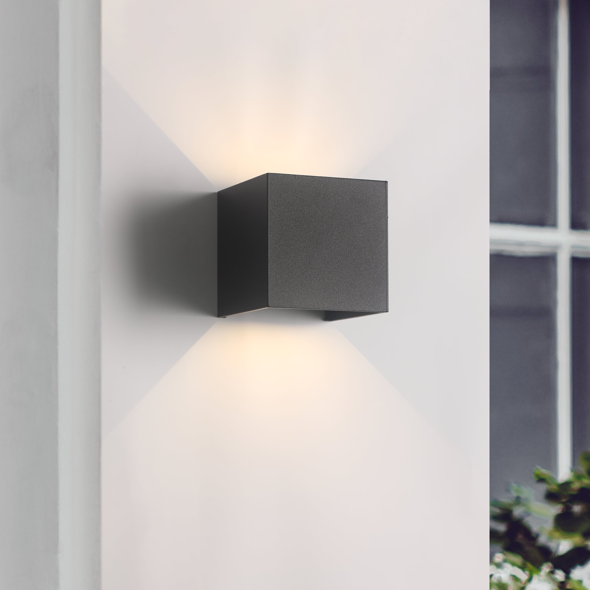 LED Wandleuchte 6W Außen Schwarz