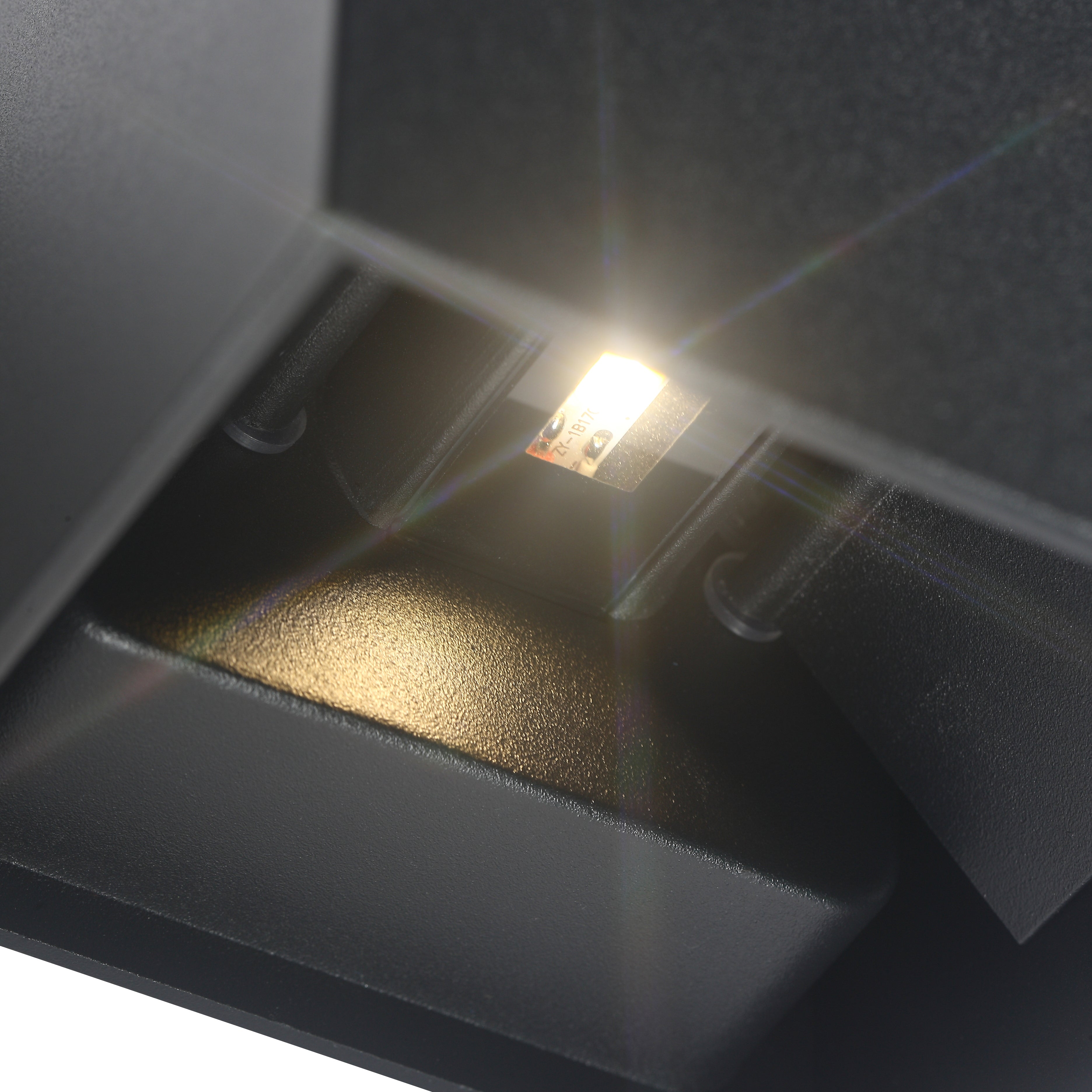 LED Wandleuchte 6W Außen Schwarz
