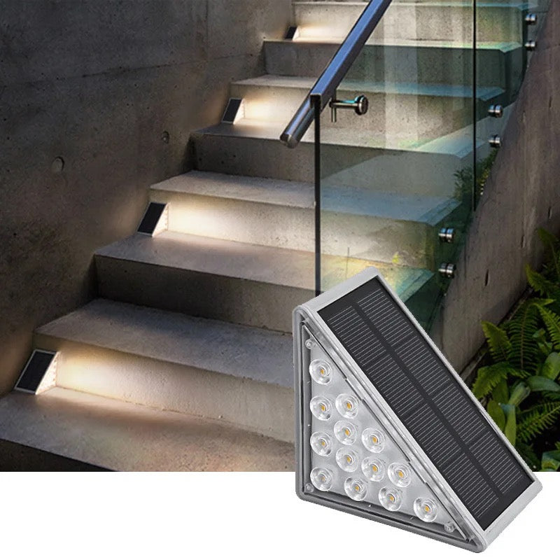 Solarbetriebene Treppenbeleuchtung
