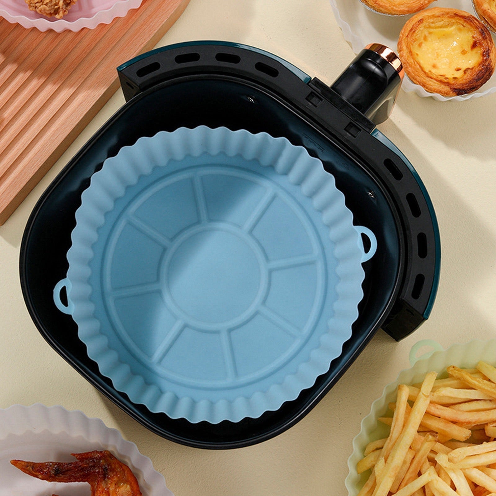 SiliconeAir Max | wiederverwendbare Backform für Fritteusen