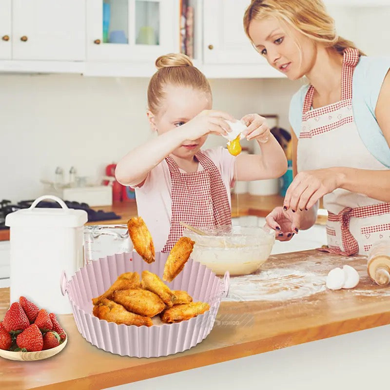 SiliconeAir Max | wiederverwendbare Backform für Fritteusen