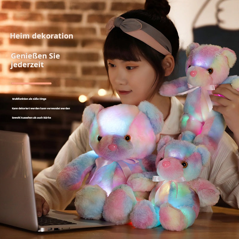 GlowBear | Bunter LED Licht Teddybaer Plüsch Spielzeug Weihnachtsangebot